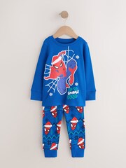 Blue/Red Spiderman Single License Pyjamas (12mths-10yrs) - Image 4 of 10