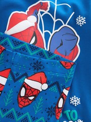 Blue/Red Spiderman Single License Pyjamas (12mths-10yrs) - Image 6 of 10