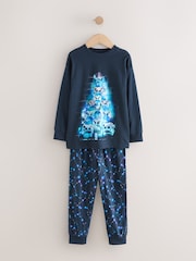 Mornariška/modra gamer drevo - Enojne božične pižame (5-16let) - Slika 4 iz 7