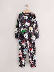 Black/White/Red/Green Football Single Christmas Pyjamas (4-16yrs) - Image 5 of 8