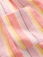 Pastel Stripe Shirt Collar Playsuit (3mths-7yrs) - Image 4 of 4