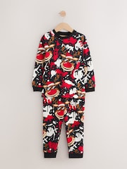 Rojo/negro - Single Jogger Xmas Pyjamas (3-16yrs) - Imagen 1 de 6