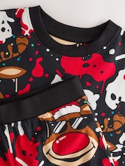 Rojo/negro - Single Jogger Xmas Pyjamas (3-16yrs) - Imagen 3 de 6