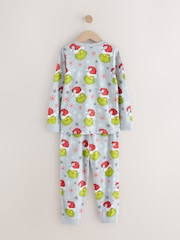 Green/Grey Grinch Single Jogger Xmas Pyjamas (3-16yrs) - Image 2 of 4