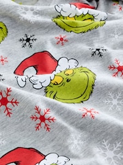 Green/Grey Grinch Single Jogger Xmas Pyjamas (3-16yrs) - Image 3 of 4