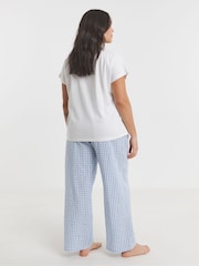 Simply Be Gingham Print 100% Cotton Pyjamas Set - صورة 2 من 4