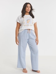 Simply Be Gingham Print 100% Cotton Pyjamas Set - صورة 4 من 4