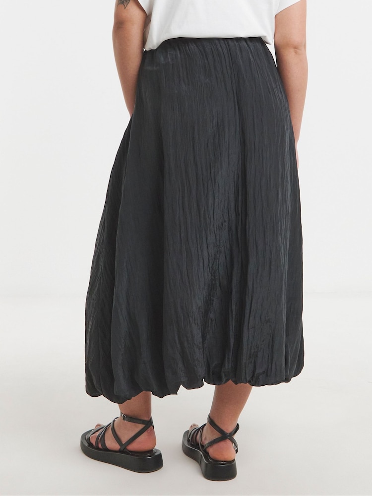 Simply Be Black Bubble Hem Midaxi Skirt - Image 4 of 4