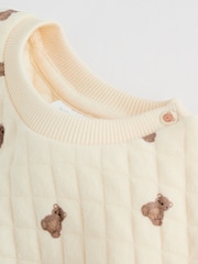Neutral Bear Baby Quilted Sweat and Joggers Set (0mths-2yrs) - Image 9 of 15