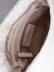 Lakeland Leather Parchment Eskrigg Drawstring Cross-Body Bag - Image 5 of 5