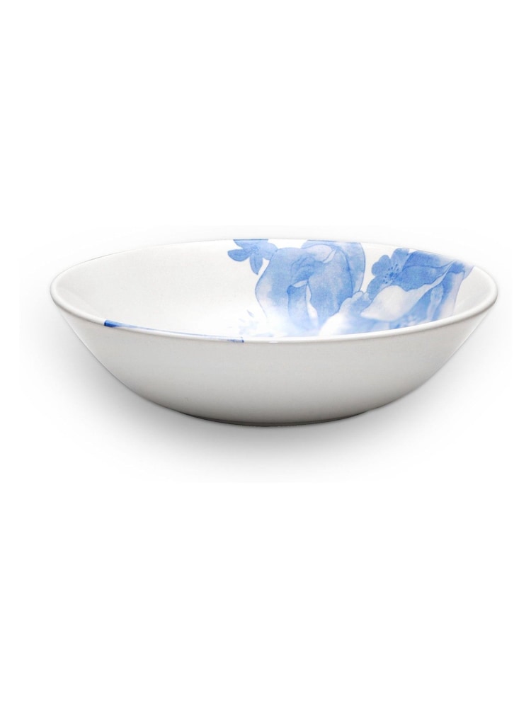 Wade Set of 4 Blue Floral Print Cereal Bowls Pattern - Image 1 of 3