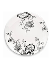 Wade Set of 4 Black Botanical Night Dinner Plates - Image 1 of 8