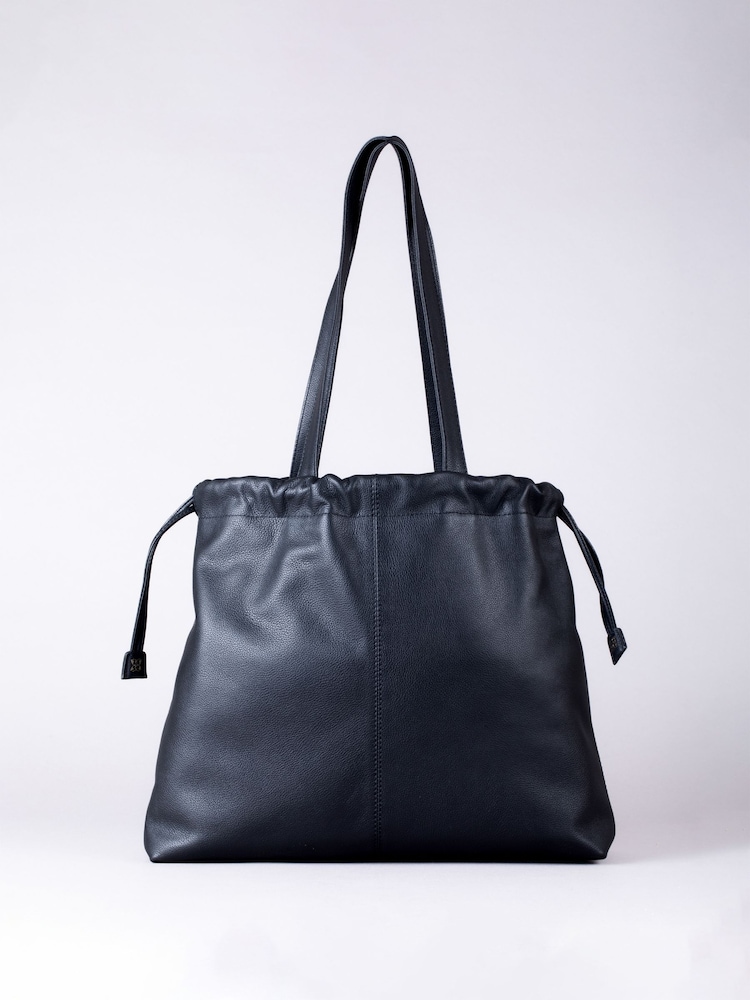 Negro - Lakeland Leather Eskrigg Drawstring Tote Bag - Imagen 1 de 5
