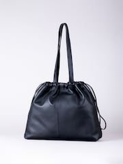 Negro - Lakeland Leather Eskrigg Drawstring Tote Bag - Imagen 2 de 5