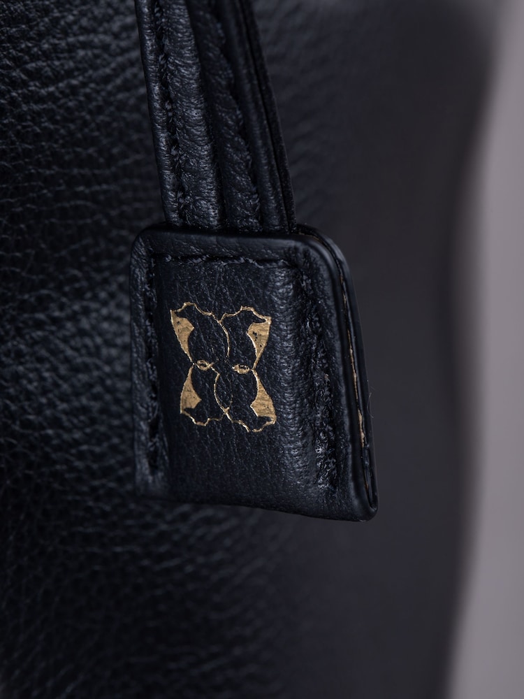 Negro - Lakeland Leather Eskrigg Drawstring Tote Bag - Imagen 5 de 5