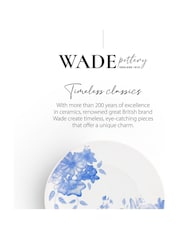 Wade Set of 4 Blue Floral Print Side Pattern Plates - Image 9 of 9