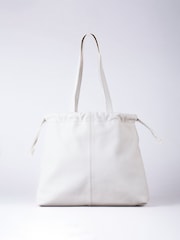 Lakeland Leather Parchment Eskrigg Drawstring Tote Bag - Image 2 of 5