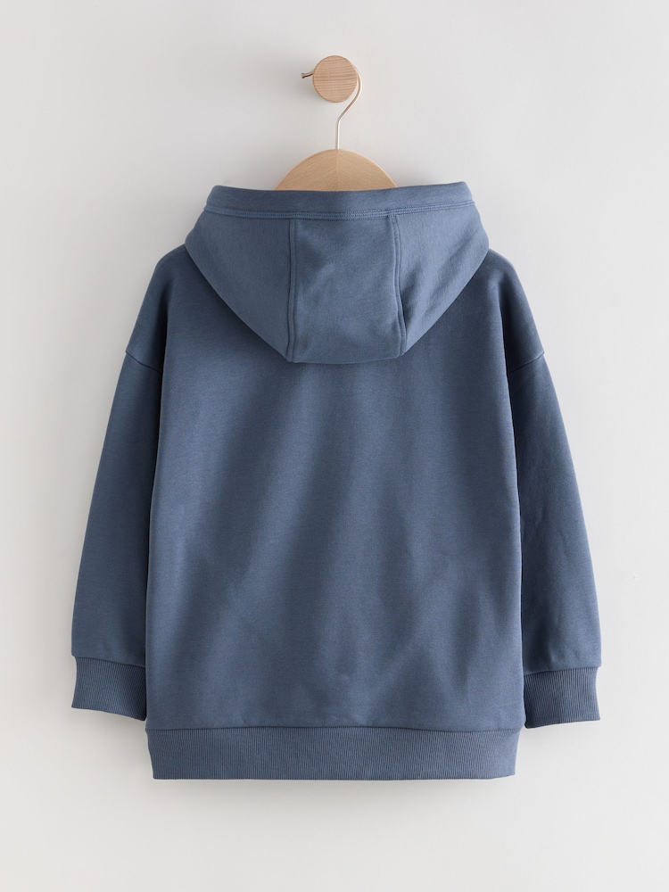 Blue Tokyo Older Boys Graphic Print Cross-Over Hoodie (3-16yrs) - Image 2 of 4