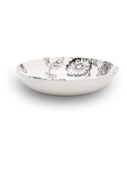 Wade Set of 4 Black Botanical Night Pasta Bowls - Image 1 of 3
