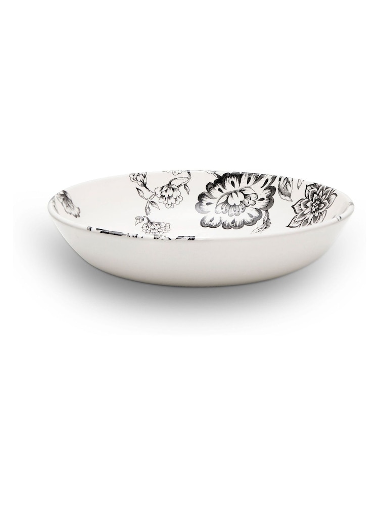 Wade Set of 4 Black Botanical Night Pasta Bowls - Image 1 of 3