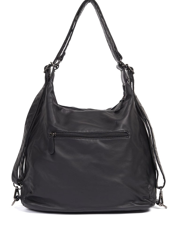 Pavers Black Convertible Shoulder Bag Backpack - Image 1 of 3