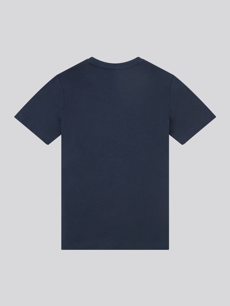 U.S. Polo Assn. Sky Blue Boys 100% Cotton Circle Print T-Shirt - Image 2 of 3