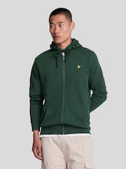 Lyle & Scott Green Zip Through Hoodie - Image 1 of 5