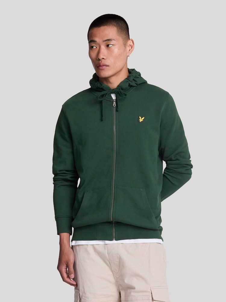 Lyle & Scott Green Zip Through Hoodie - Image 1 of 5
