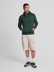 Lyle & Scott Green Zip Through Hoodie - Image 3 of 5