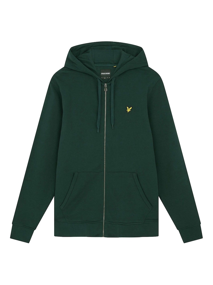 Lyle & Scott Green Zip Through Hoodie - Image 5 of 5