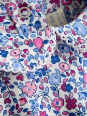 JoJo Maman Bébé Pink 2-Pack Ditsy Floral Peter Pan Bodies - Image 6 of 7