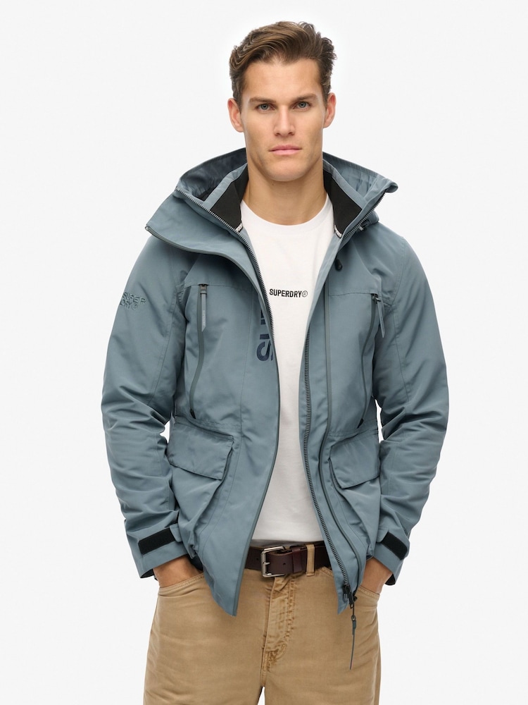 Superdry ветровка с капюшоном и вышивкой - Изображение 1 из 5