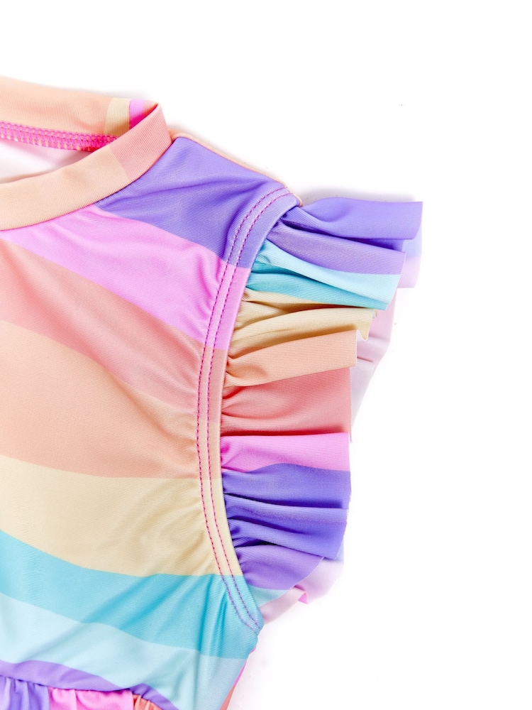 Soliswim Purple Frill Tankini - Image 8 of 8 Soliswim Purple Frill Tankini - Image 8 of 8