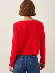 Monsoon Red Tina Tie Front Cardigan - Image 3 of 6