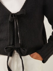 Monsoon Black Tina Tie Front Cardigan - Image 4 of 5