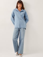 Monsoon Blue Cherry Collar Jumper - Image 2 of 4