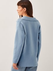 Monsoon Blue Cherry Collar Jumper - Image 3 of 4