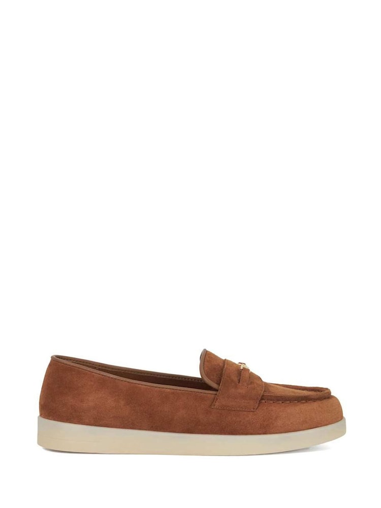 Lichtbruin - Dune London Graciela Suede Loafers - Image 1 of 6