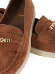Lichtbruin - Dune London Graciela Suede Loafers - Image 5 of 6