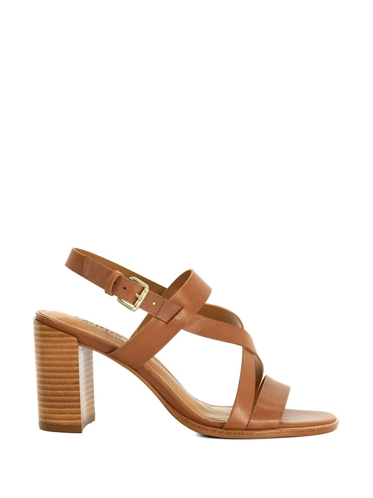 Dune London Juneo Sandalen mit hohem Blockabsatz und überkreuzten Riemen - Bild 2 von 6 Dune London Juneo Sandalen mit hohem Blockabsatz und überkreuzten Riemen - Bild 2 von 6