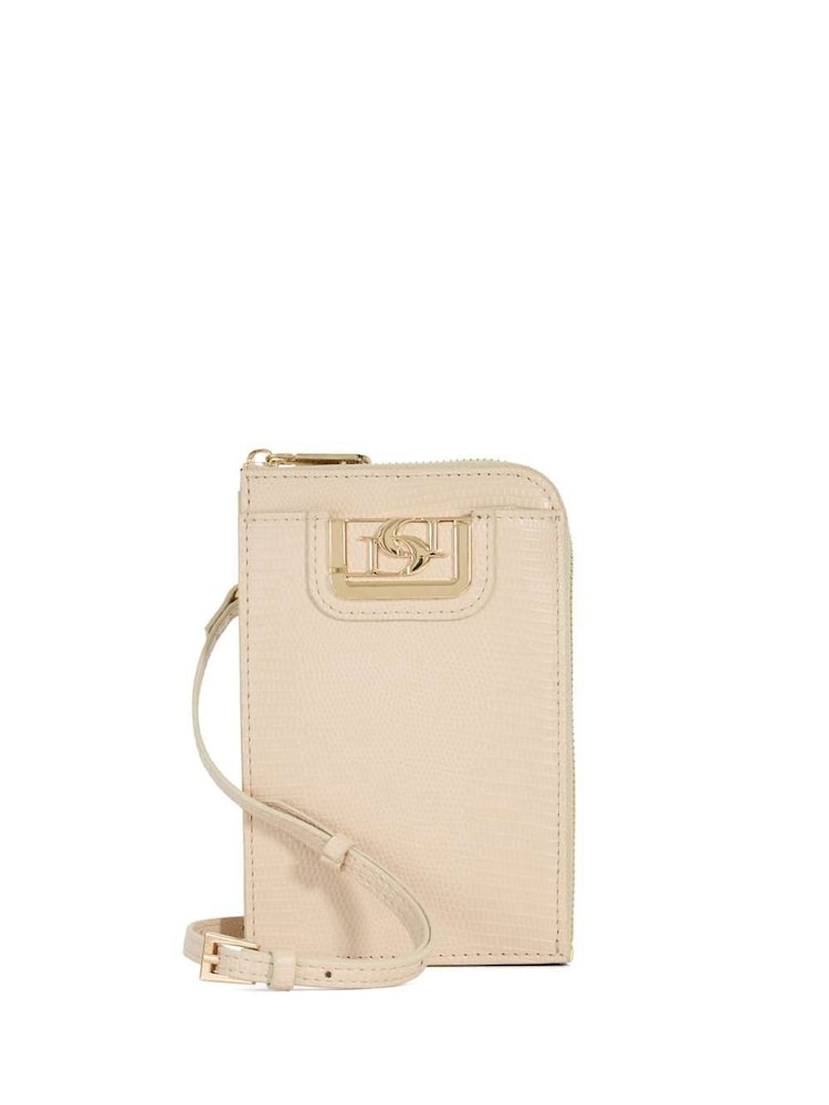 Dune London Cream Standing Formal Phone Cross-Body Bag - Image 1 of 5