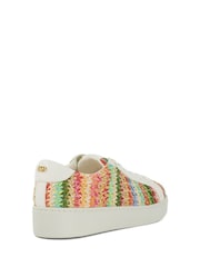Dune London Natural Ellise Lace Up Cupsole Sport Trainers - Image 3 of 5