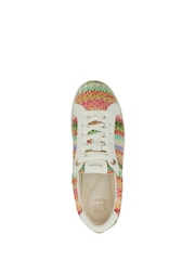 Dune London Natural Ellise Lace Up Cupsole Sport Trainers - Image 4 of 5