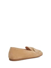 Dune London Cream Gina Metal Trim Soft Loafers - Image 4 of 6