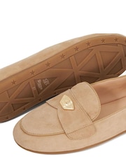 Dune London Cream Gina Metal Trim Soft Loafers - Image 6 of 6