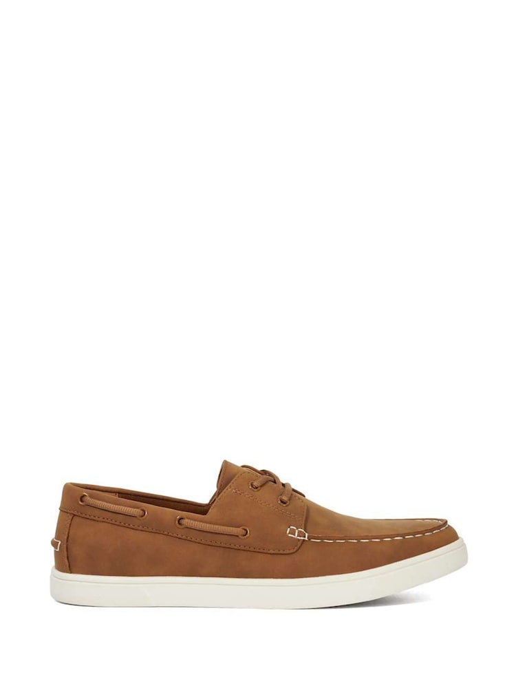 Dune London Brown Blizard Boat Shoes - Image 2 of 6