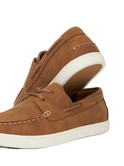 Dune London Brown Blizard Boat Shoes - Image 6 of 6