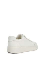 Dune London White Emeelia Gold Clip Lace Up Sport Trainers - Image 4 of 6