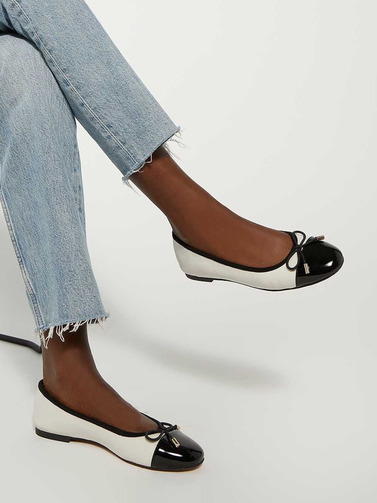 Dune London širok kroj Najvišji Flexible Sole Ballet čevlji - Slika 1 iz 6