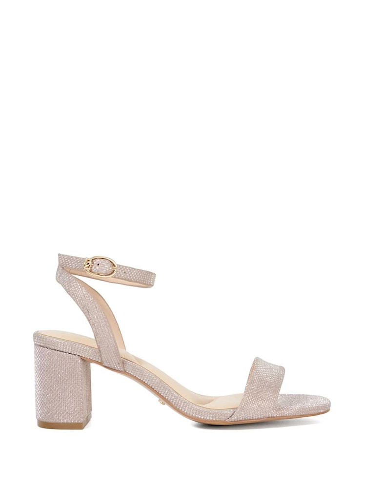 Metallic - Dune London Melini Block Heel Sandals - Bild 2 von 6 Metallic - Dune London Melini Block Heel Sandals - Bild 2 von 6